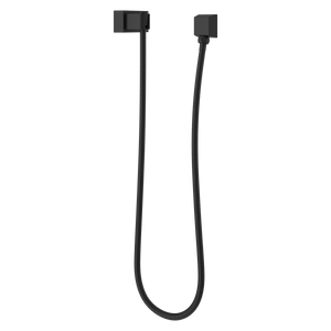 Modern Square 3-Piece Handheld Shower Kit with 60 in. Hose in Matte Black