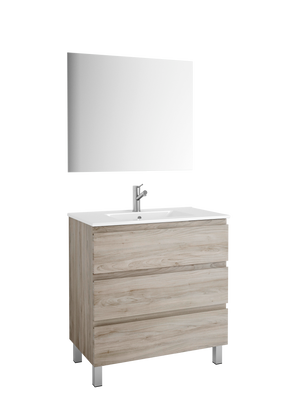 DAX Costa Engineered Wood and Porcelain Basin Single Vanity Cabinet, 36", Pine DAX-COS013612-ONX