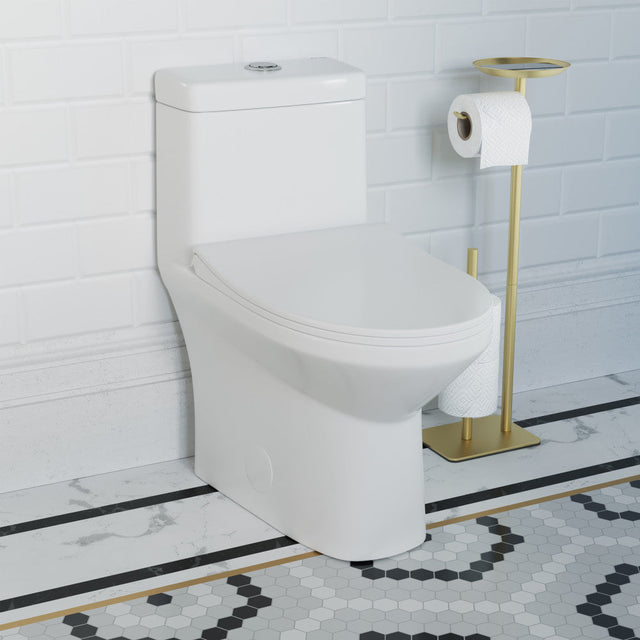 Pierre One-Piece Elongated Toilet Dual-Flush 1.1/1.6 gpf