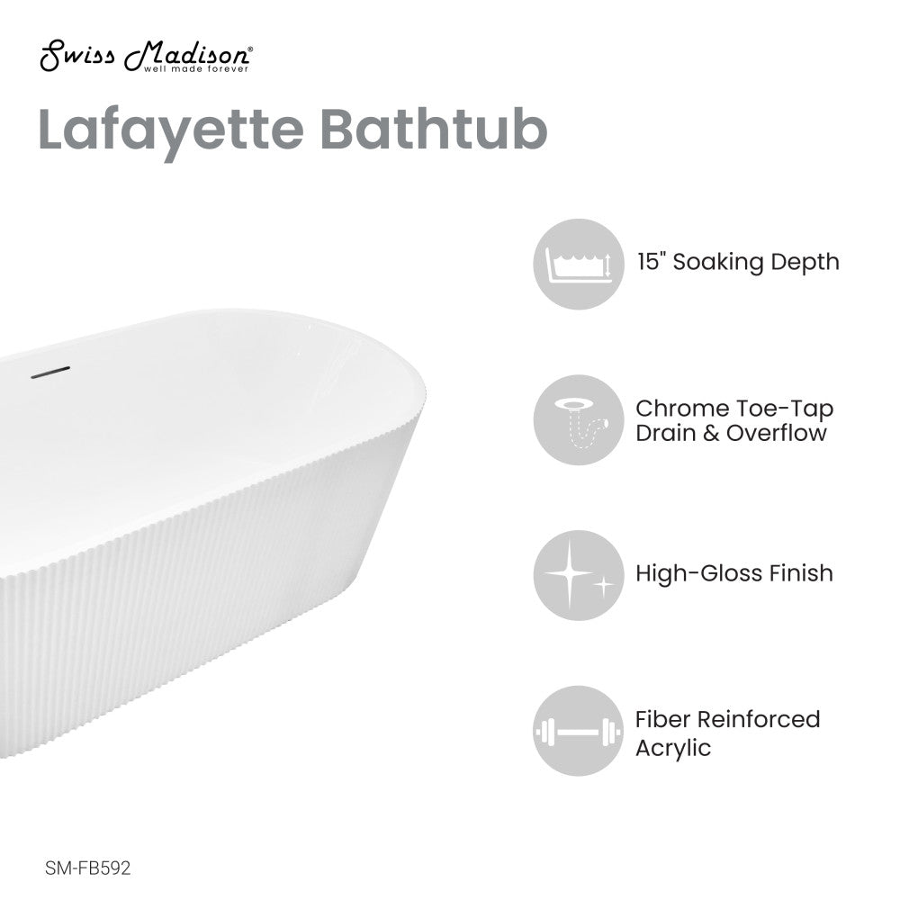 Lafayette 67" Freestanding Bathtub