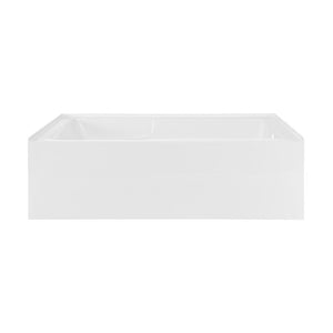 Voltaire 72" x 36" Right-Hand Drain Alcove Bathtub with Apron and Armrest