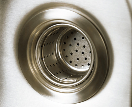 DAX Kitchen Basket Strainer, Stainless Steel Body, Chrome Finish, 4-1/2 x 4 Inches (DR-303A) DR-303A