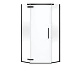 MAAX 137301-900-340-000 Hana Neo-angle 40 x 40 x 75 in. 8mm Pivot Shower Door for Corner Installation with Clear glass in Matte Black