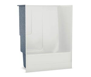 MAAX 140100-R-003-002 TSEA62 60 x 31 AcrylX Alcove Right-Hand Drain One-Piece Whirlpool Tub Shower in White