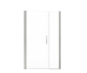 MAAX 138270-900-084-101 Manhattan 43-45 x 68 in. 6 mm Pivot Shower Door for Alcove Installation with Clear glass & Square Handle in Chrome