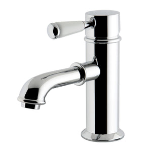 Kingston Brass KS7411DPL Paris Single Porcelain Lever Handle Bathroom Faucet, Polished Chrome