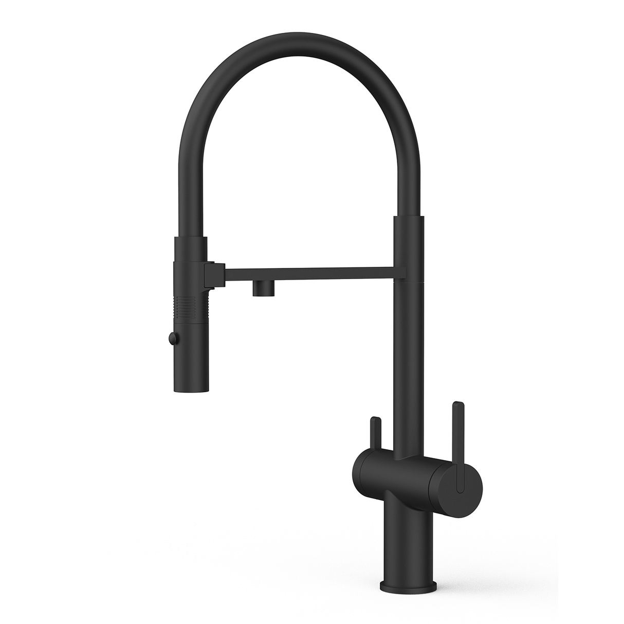 DAX Brass Dual Function Pull Out and Filter Water Spout, Matte Black DAX-8020094-BL