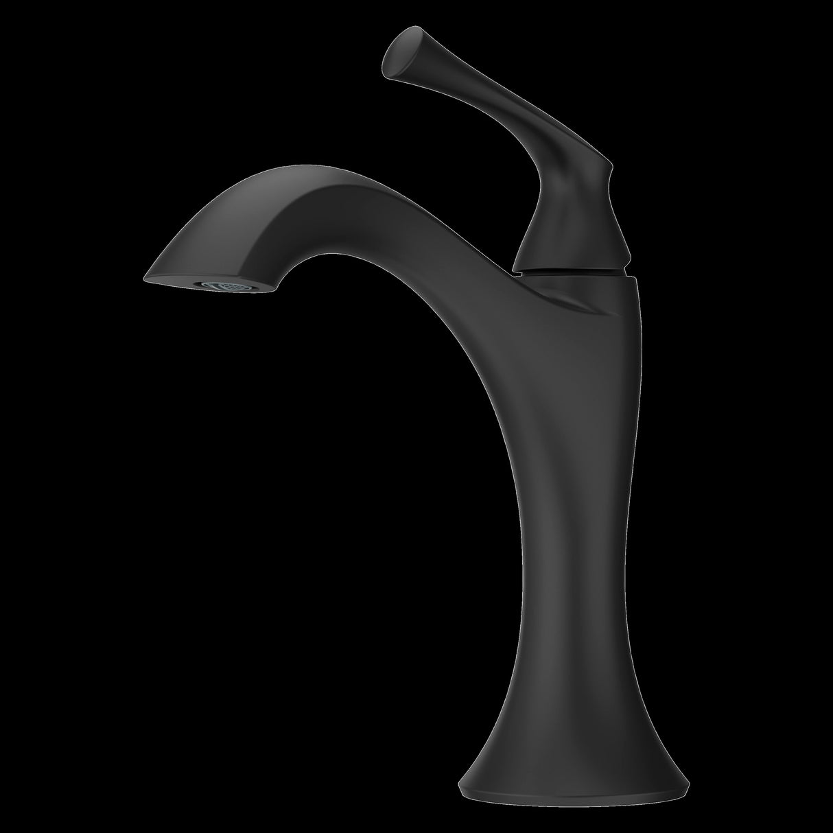Rhen Single Control 4" Centerset Lavatory Faucet in Matte Black