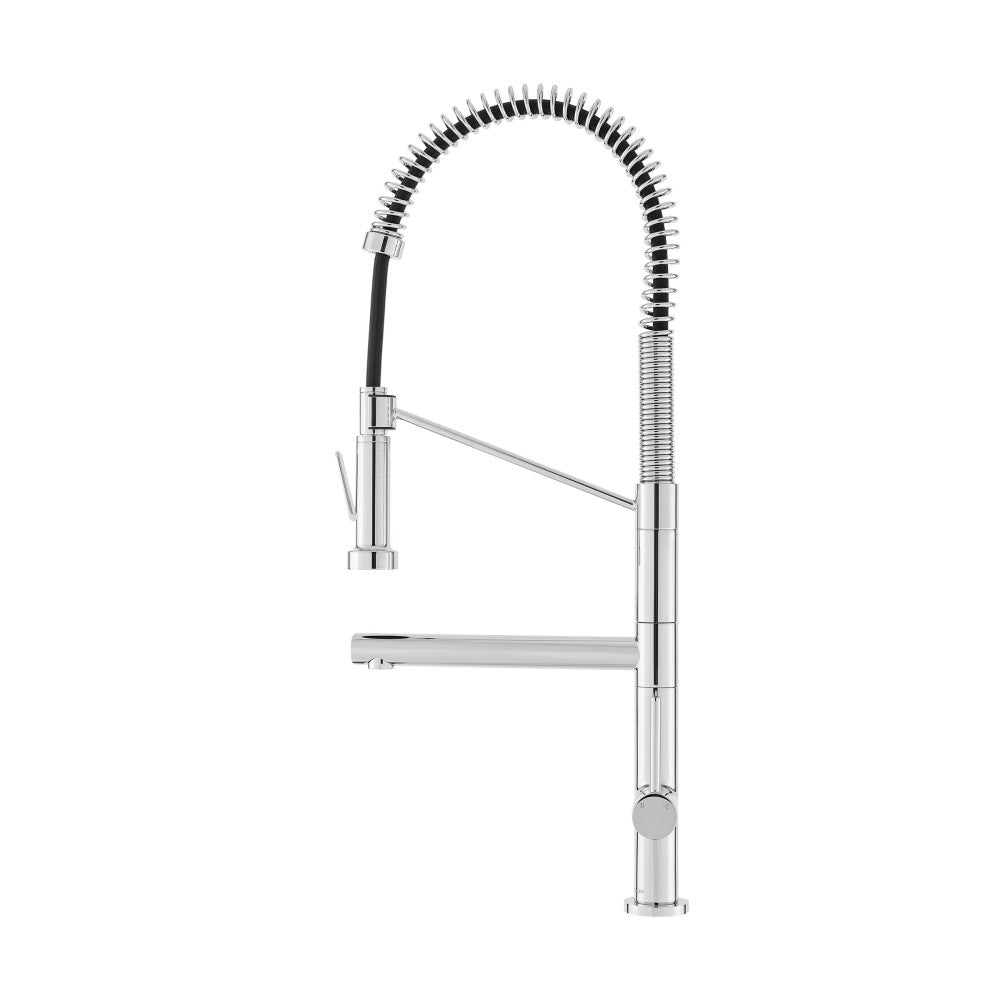 Novuet Single Handle, Pull-Down Kitchen Faucet with Pot Filler in Chrome