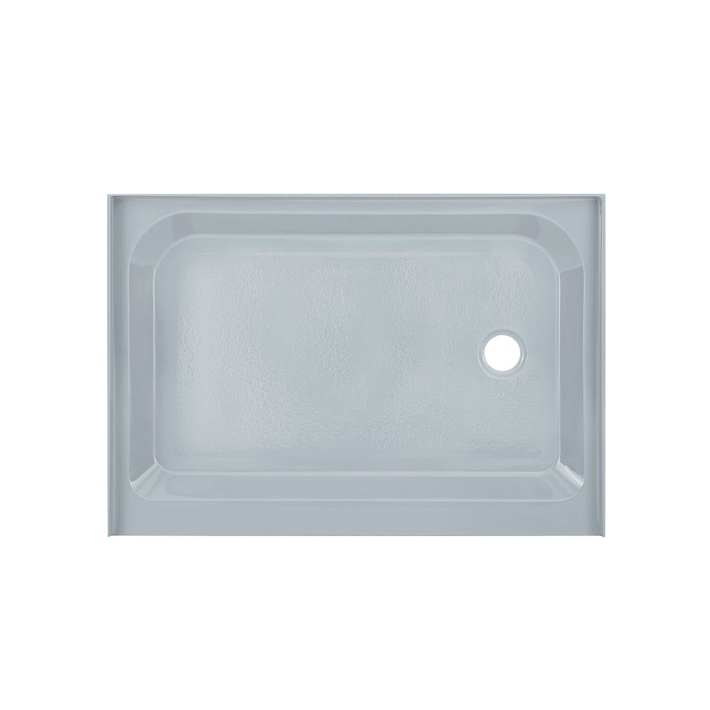 Voltaire 48 x 36 Single-Threshold, Right-Hand Drain, Shower Base in Grey