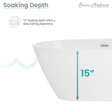 Manoir 60" Freestanding Bathtub