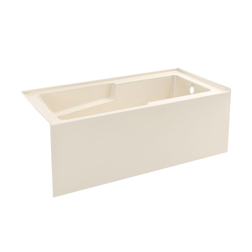 Voltaire 60" X 32" Right-Hand Drain Alcove Bathtub with Apron in Bisque