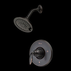 Avalon 1-Handle Shower Only Trim Kit in Tuscan Bronze