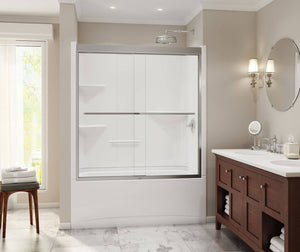 MAAX 105915-SR-000-001 Camelia TS-6032 Acrylic Alcove Right-Hand Drain Two-Piece Tub Shower in White