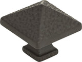 Atlas Homewares Craftsman Square Knob 1 1/4 Inch Aged Bronze