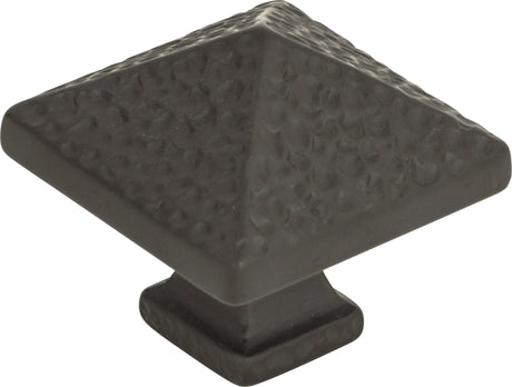 Atlas Homewares Craftsman Square Knob 1 1/4 Inch Aged Bronze