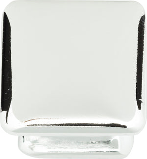 Atlas Homewares Alcott Square Knob 1 1/4 Inch Polished Chrome