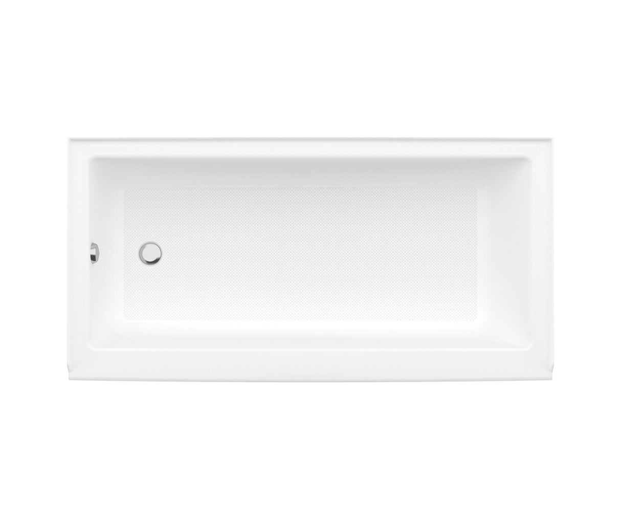 MAAX 106348-000-001-002 Rubix Access 6030 Acrylic Alcove Right-Hand Drain Bathtub in White