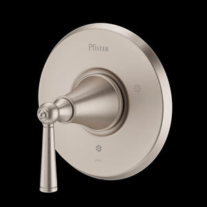 Saxton 1-Handle Tub & Shower Valve Only Trim in Brushed Nickel