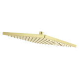 Modern Square 12 in. Raincan Showerhead in Brushed Gold