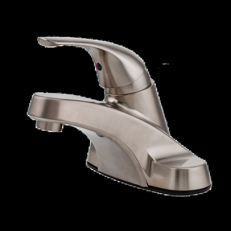Pfirst Series Single Control Centerset Bathroom Faucet in Brushed Nickel