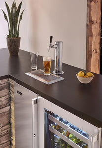 Perlick 15-Inch Signature Series Outdoor Built-In Counter Depth Drawer Refrigerator with 2.8 cu. ft. Capacity in Stainless Steel (HP15RM-4-6)