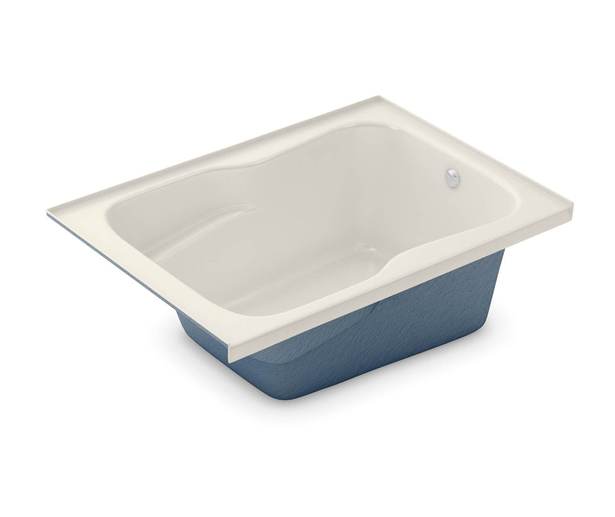 Aker SBF-3660 AcrylX Alcove Left-Hand Drain Homestead Bath in Biscuit