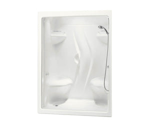 MAAX 101141-000-001-115 Stamina 60-I 60 x 36 Acrylic Alcove Right-Hand Drain Three-Piece Shower in White
