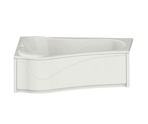 MAAX 105728-R-109-001 Murmur 6043 ASY Acrylic Drop-in Right-Hand Drain Combined Hydrosens & Aerosens Bathtub in White