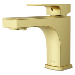 Pfirst Modern Single Control Faucet in Brushed Gold