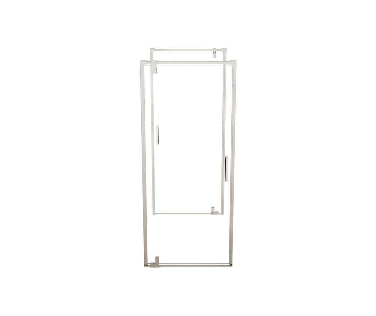 MAAX 137933-900-305-000 ModulR 2 32 x 78 in. 8mm Pivot Shower Door for Tunnel Installation with Clear glass in Brushed Nickel