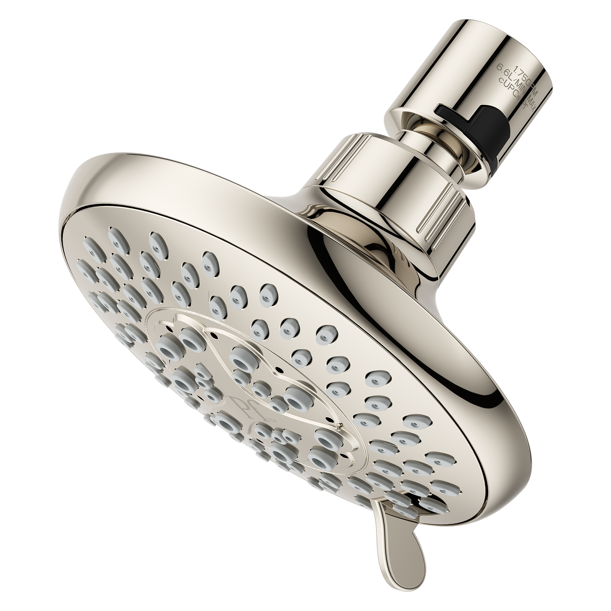 Pfirst Modern 5 Function Quick Connect Showerhead in Polished Nickel- Job Pack (12)