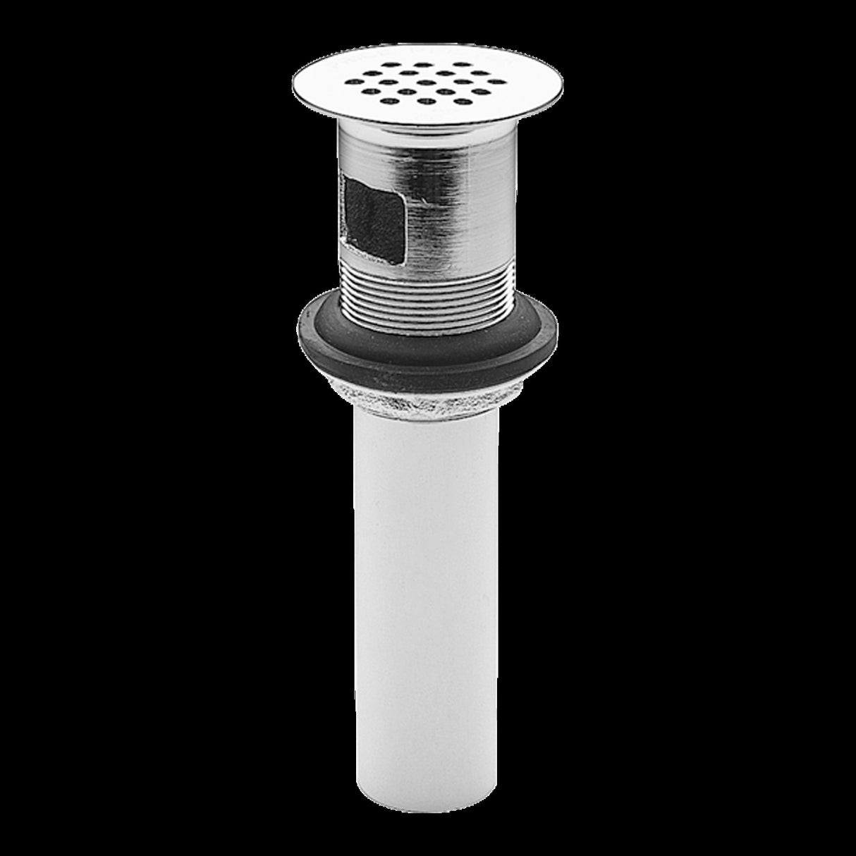 Grid Strainer with Overflow in Polished Chrome