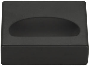 Atlas Homewares Thin Square Knob 1 1/4 Inch Matte Black