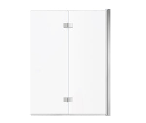 MAAX 138600-900-084-000 Axial Access 42 x 56 in. 6 mm Pivot Tub Screen for Alcove Installation with Clear glass in Chrome