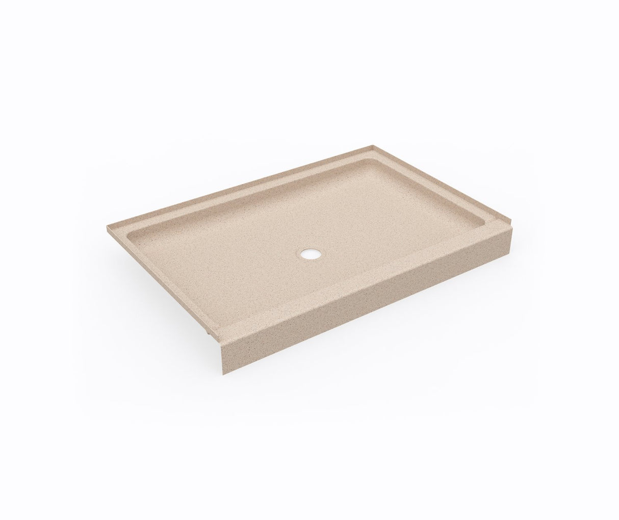 Swanstone SS-3248 32 x 48 Swanstone Alcove Shower Pan with Center Drain in Bermuda Sand SF03248MD.040