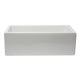 ALFI brand AB3018HS-W 30 inch White Reversible Smooth / Fluted Single Bowl Fireclay Farm Sink