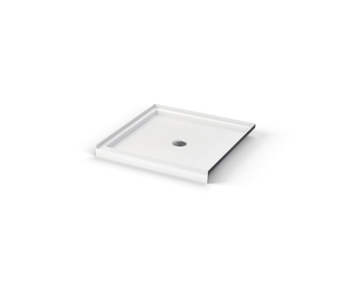 MAAX 106748-000-002-000 Icon 3636 AcrylX Alcove Shower Base with Center Drain in White