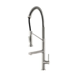 Nouvet Single Handle, Pull-Down Kitchen Faucet with Pot Filler in Brushed Nickel