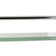 ALFI brand AB9549 Polished Chrome Wall Mounted Double Glass Shower Shelf Bathroom Accessory