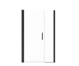 MAAX 138270-900-340-101 Manhattan 43-45 x 68 in. 6 mm Pivot Shower Door for Alcove Installation with Clear glass & Square Handle in Matte Black