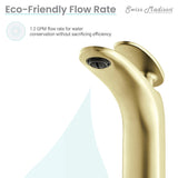 Sublime Single Hole, Single-Handle, Bathroom Faucet in Brushed Gold