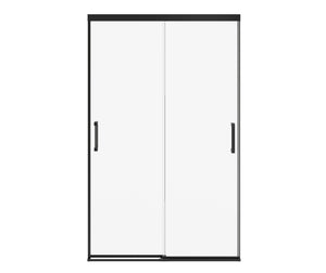 MAAX 135334-900-340-000 Incognito 76 44-47 x 76 in. 8mm Bypass Shower Door for Alcove Installation with Clear glass in Matte Black