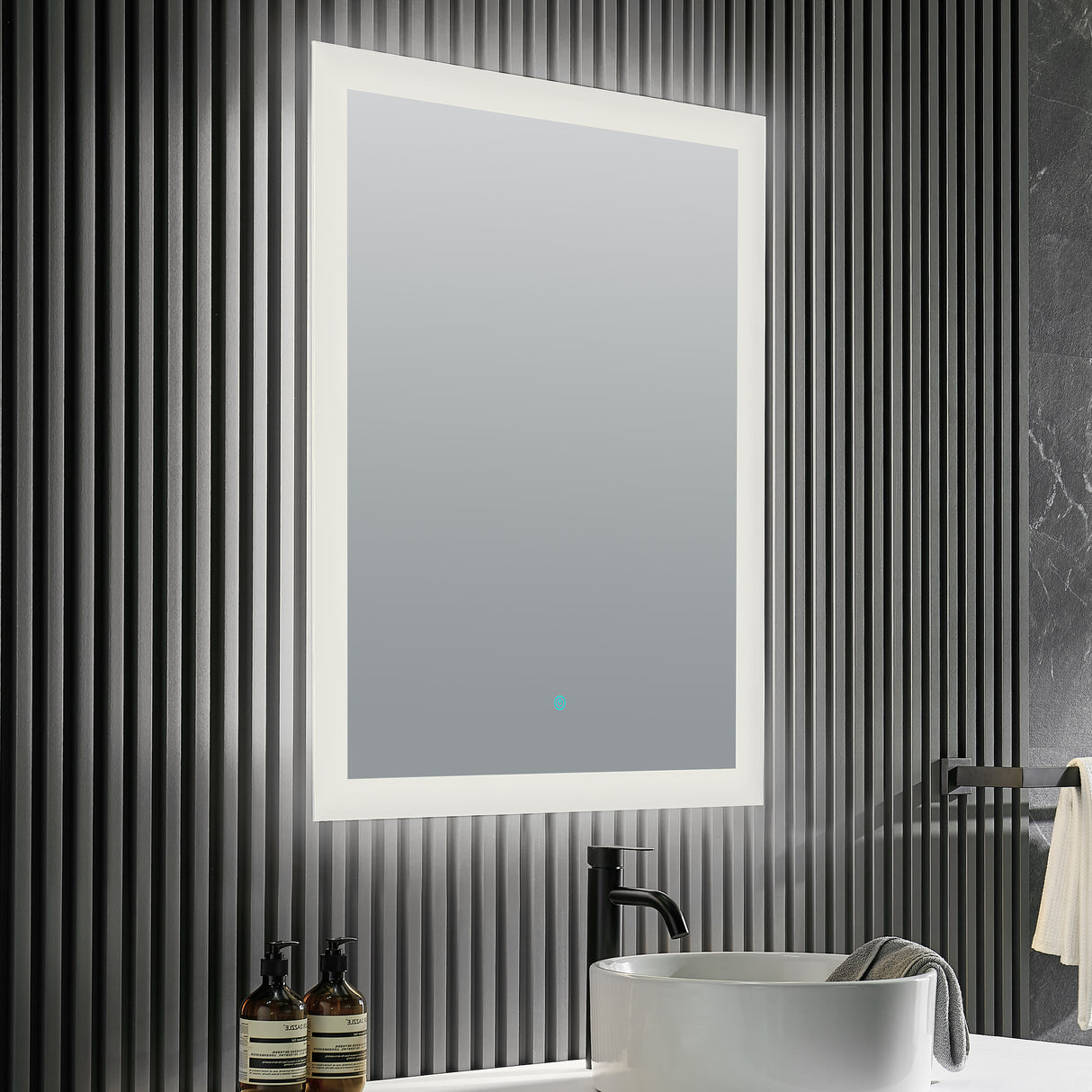 ANZZI BA-LMDFX003AL Olympus 36 in. x 24 in. Frameless LED Bathroom Mirror