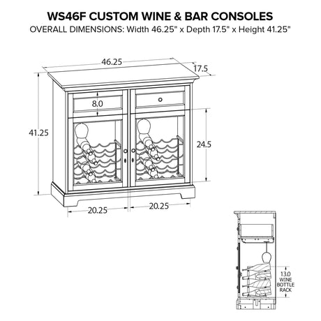 Howard Miller Custom Wine/Spirits Console WS46F