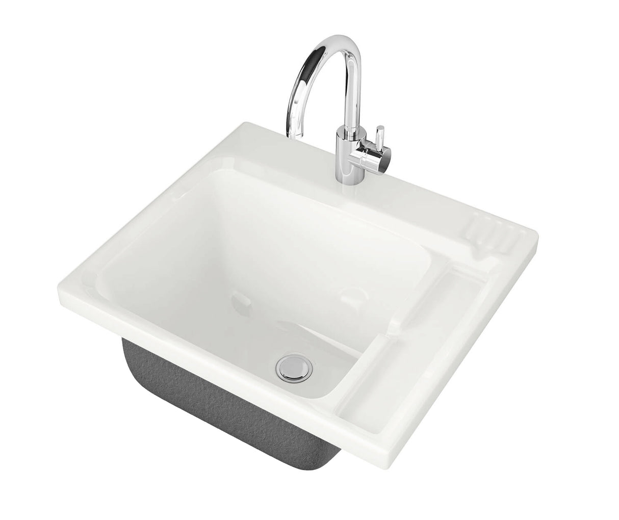 MAAX 101179-000-001-000 Evia 25 x 22 Acrylic Single Bowl Sink in White