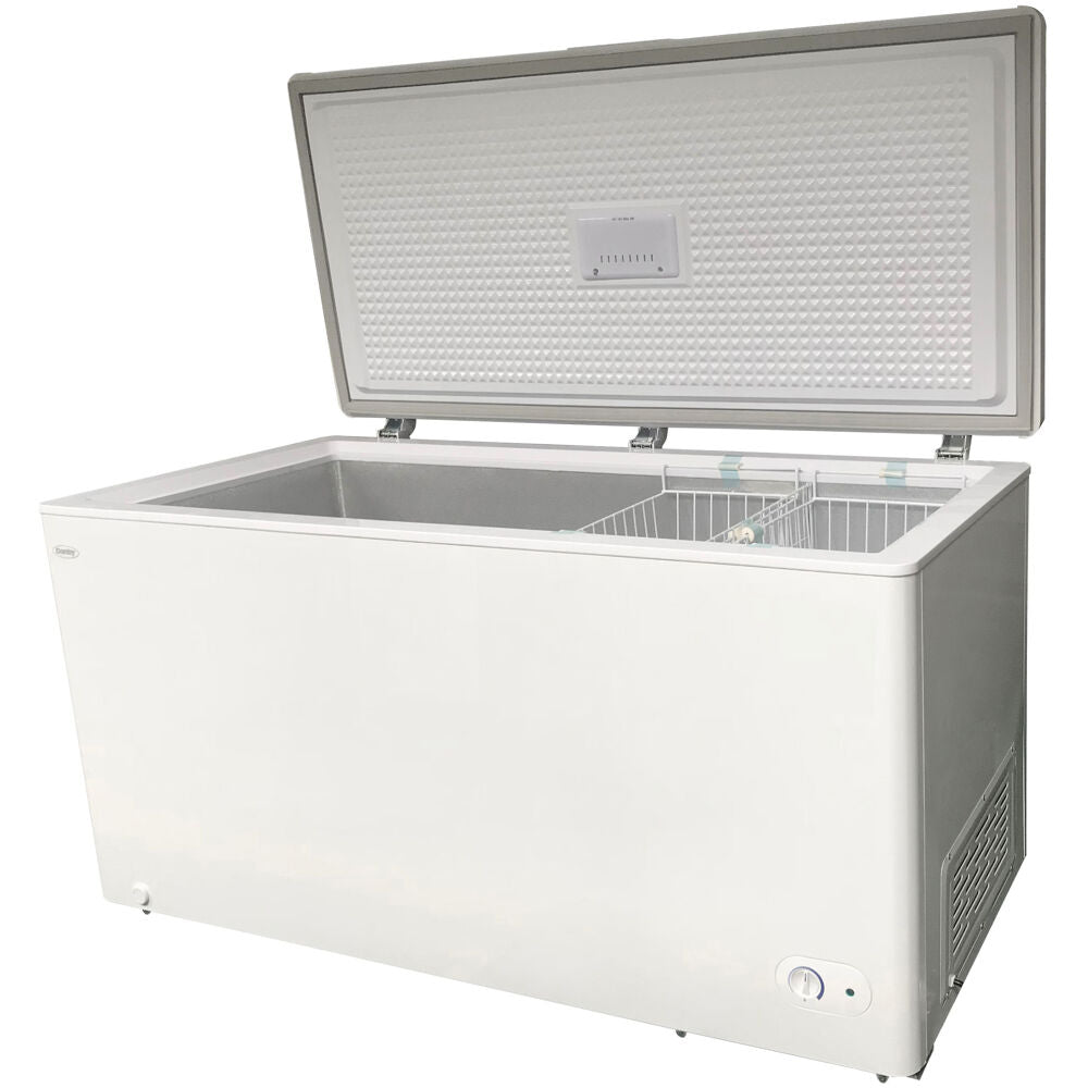 Danby DCF145A3WDB 14.5 cuft Chest Freezer, 2 Basket, Up Front Temperature Control