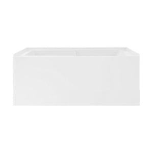 Voltaire 48" x 30" Left-Hand Drain Alcove Integrated Armrest Bathtub with Apron