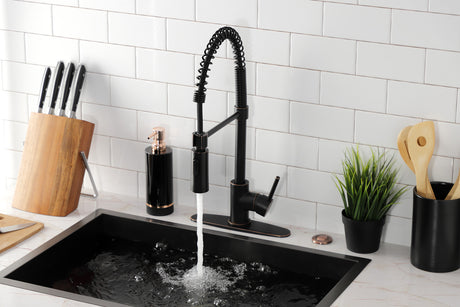 Gourmetier LS8776DL Concord Single-Handle Pre-Rinse Kitchen Faucet, Naples Bronze