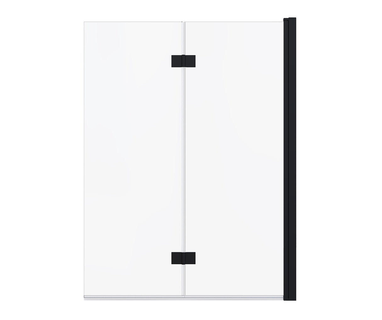 MAAX 138600-900-340-000 Axial Access 42 x 56 in. 6 mm Pivot Tub Screen for Alcove Installation with Clear glass in Matte Black